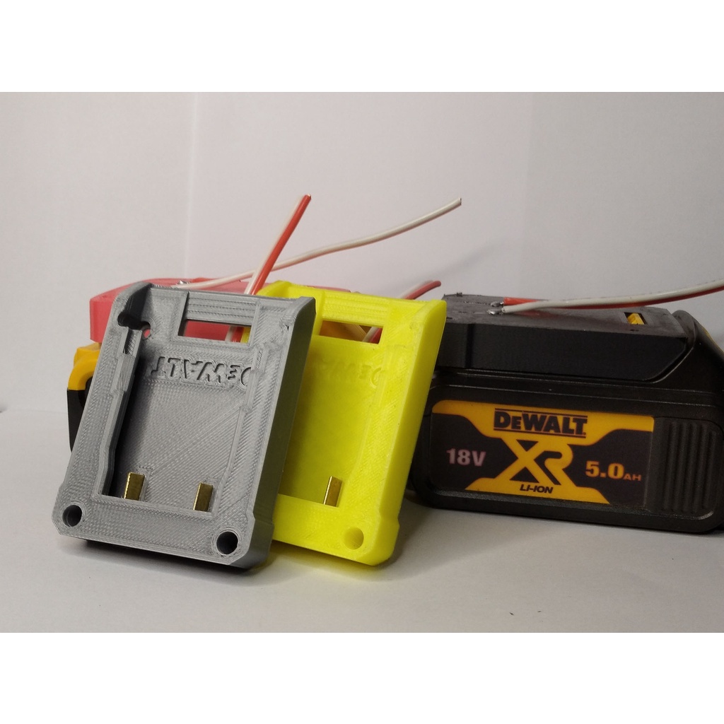 Đế pin Dewalt 20v ver.2 đã có tiếp điểm .