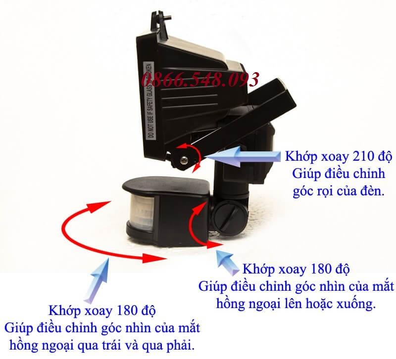 Đèn Pha LED Cảm Ứng 20W