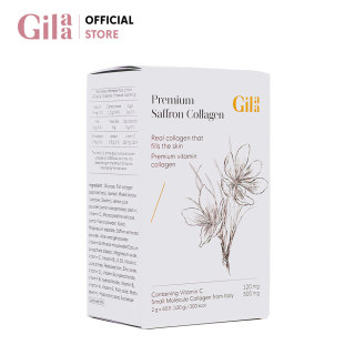 Bột Uống Collagen Cao Cấp Kết Hợp Saffron - Gilaa Premium Saffron Collagen (60 gói x 2g) thumbnail
