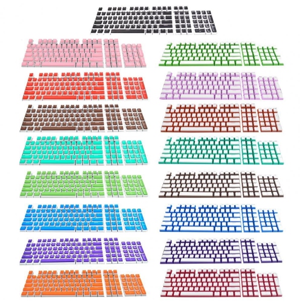 Cute keyboard cap 104Keys ABS Plastic Esports Gaming Keycap Mechanical Keycap Caps for Gaming Mechanical Keyboards Keycap Replacement