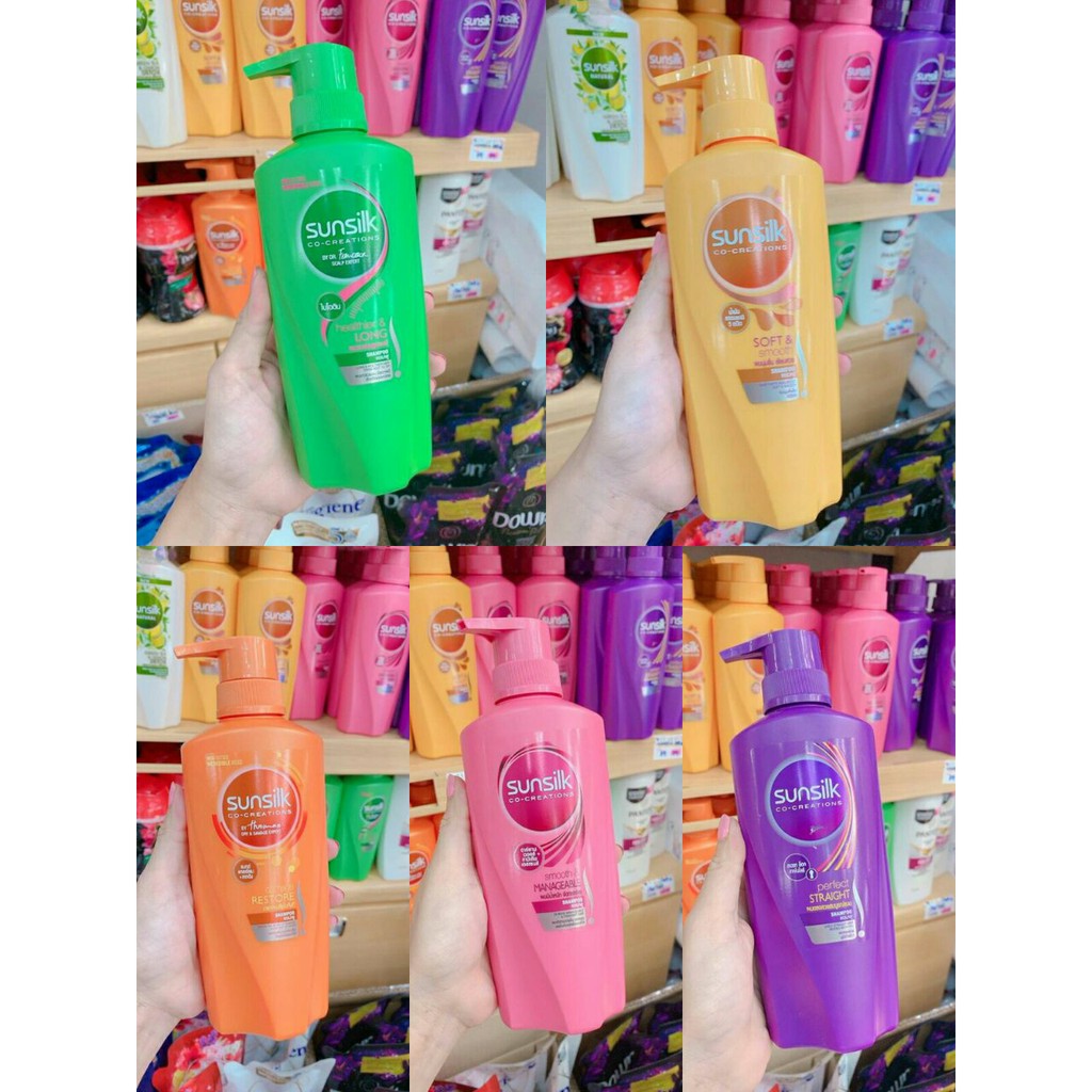 2 chai dầu gội Sunsilk Thái Lan 450ml/chai