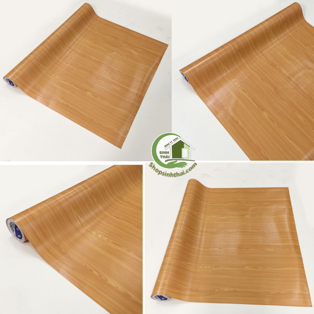 [HCM]Giấy dán tường vân gỗ [50cm x khổ 120cm] có sẵn keo