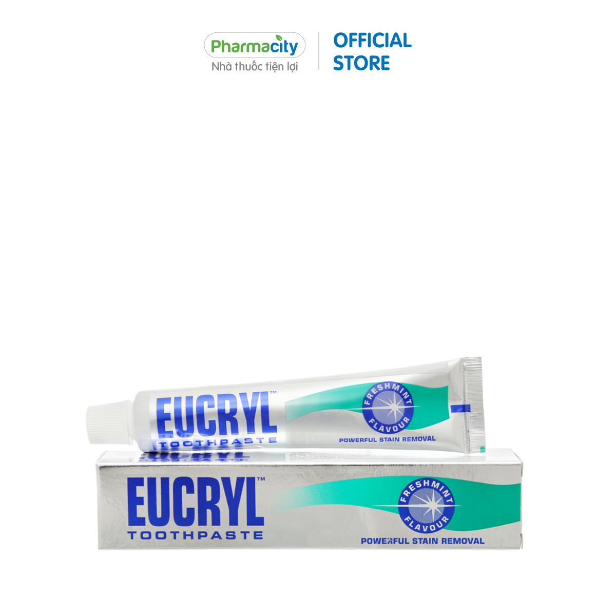 Kem đánh răng tẩy trắng vị bạc hà Eucryl