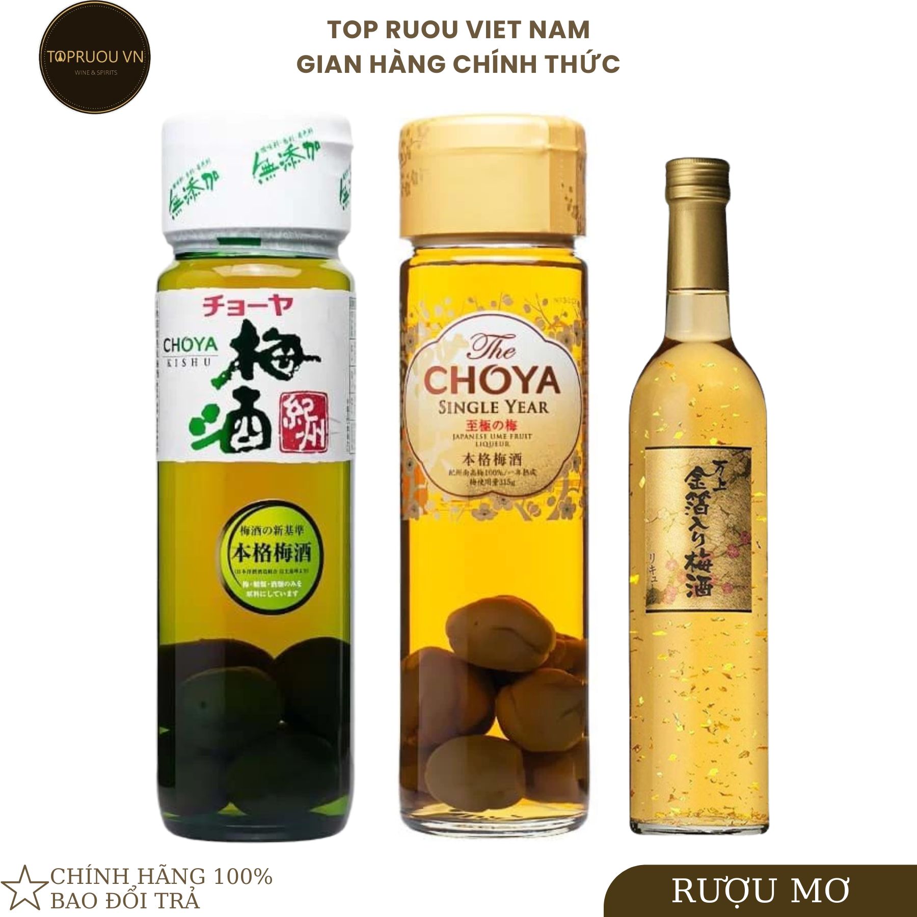 [Top Rượu VN] Rượu Mơ Choya Umeshu Kishu - Kikkoman 500ml - 720ml [Chính Hãng]