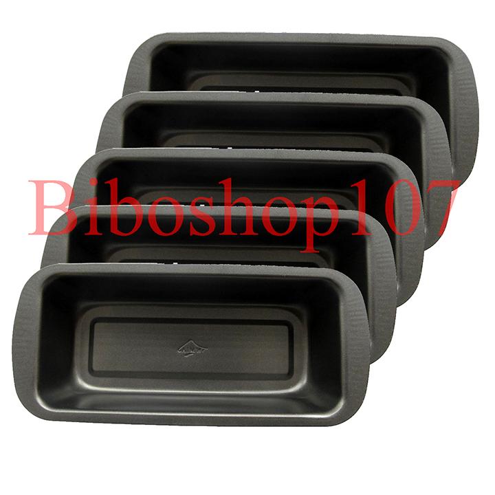 Combo 5 Khuôn bánh mỳ loaf đen 25cm