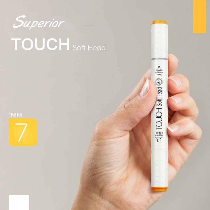 Bút Marker TOUCH SOFT HEAD 7 Bộ 60 Màu - 80 Màu