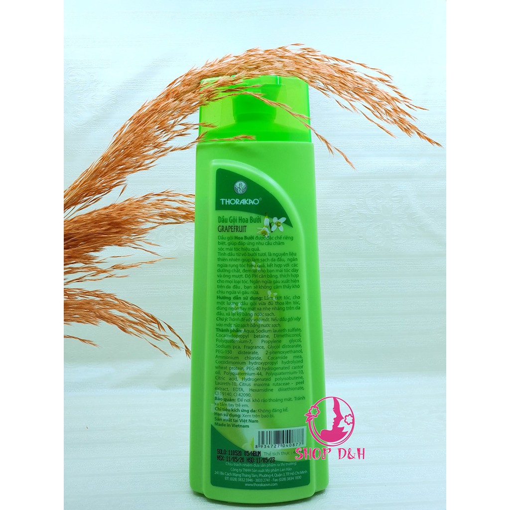 DầU GộI Và Xả Hoa BưởI Thorakao 400Ml