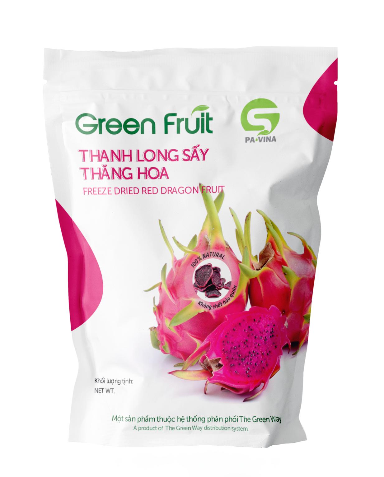 Trái cây sấy thăng hoa Green Fruit (Thanh Long Đỏ)