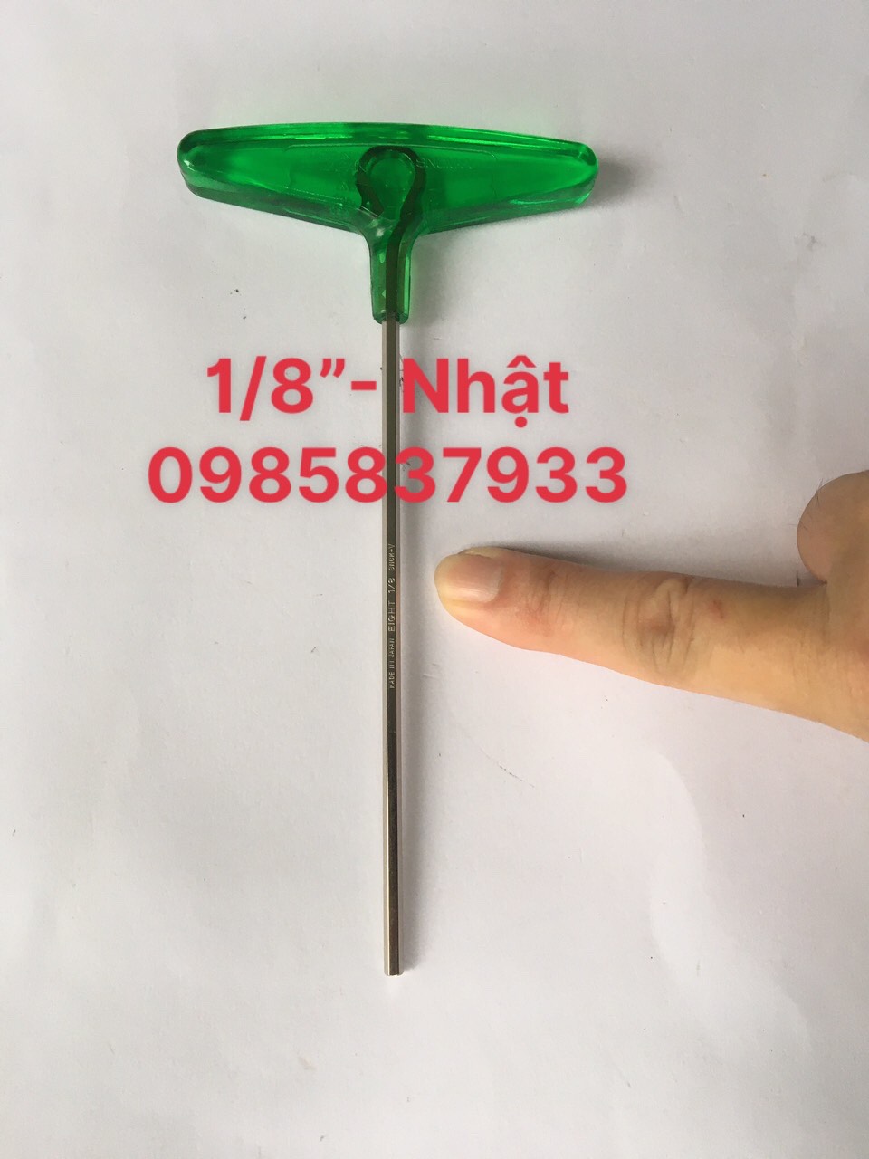 Tay vặn Lục giác 1/8'' chữ T 018-1/8H Eight Nhật tại Máy NTT bảo hành dài hạn tháo lắp ốc chìm hệ inch tuổi thọ cao sử dụng hiệu quả