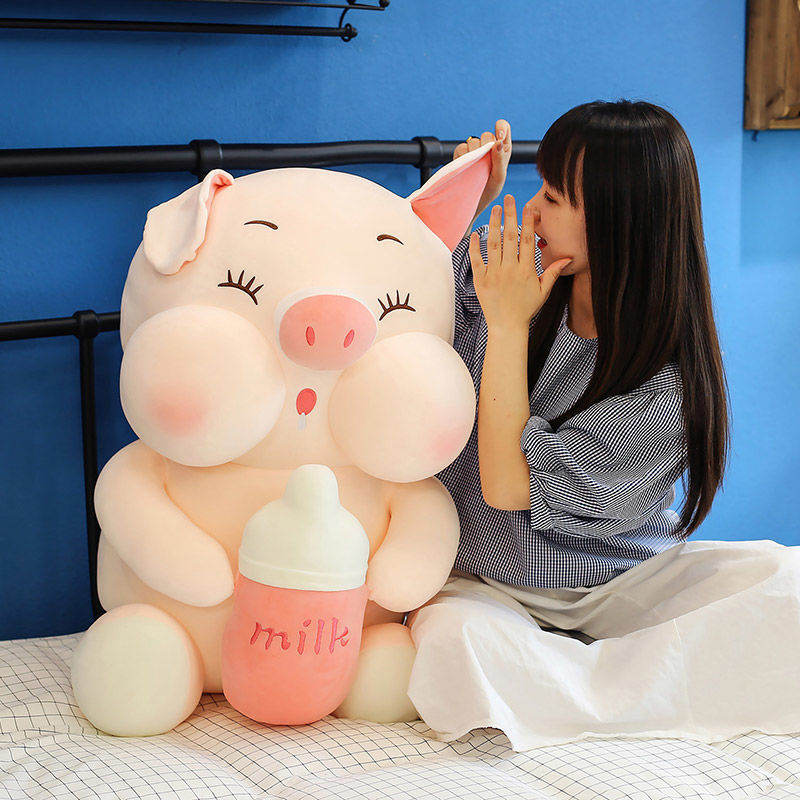 GẤU BÔNG HỔ ÔM SỮA CỌP ÔM SỮA SIZE LỚN CHẤT MINISO CAO CẤP GIÁ RẺ