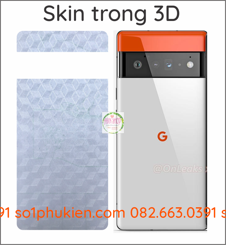 Miếng dán mặt lưng Skin carbon Google Pixel 6 / Pixel 6 Pro