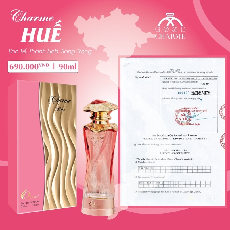 Nước Hoa Tỉnh Thành HUE 100ml goodcharmee