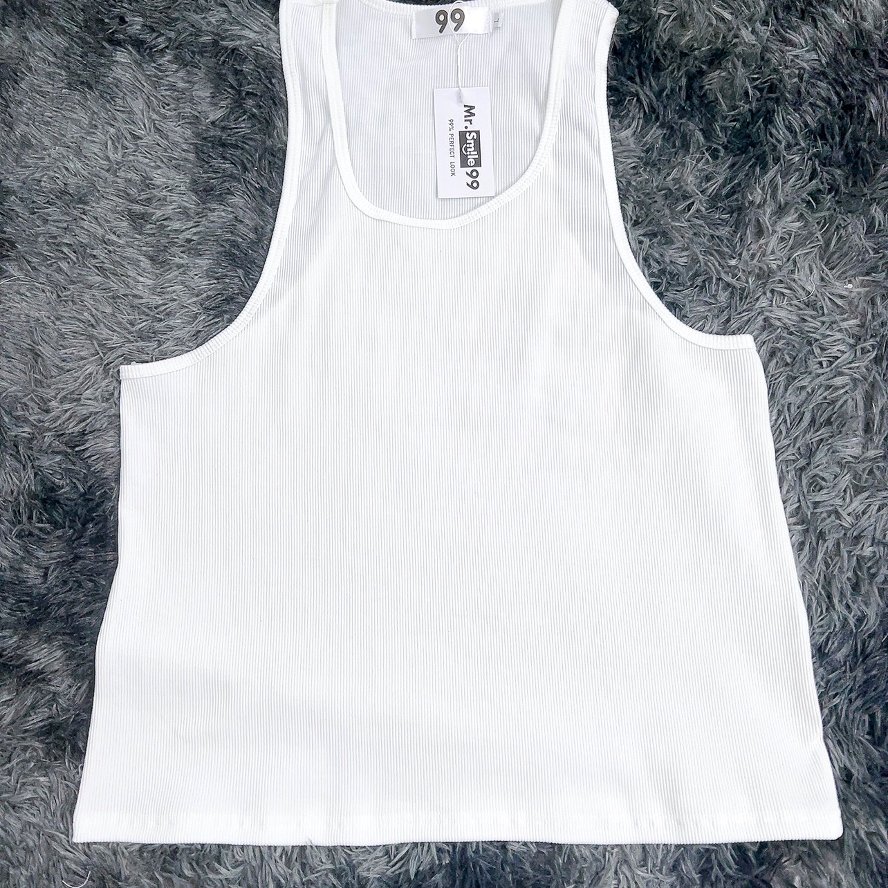 Áo ba lỗ nam chất thun gân cao cấp áo tank top nam basic form body co giãn mr smile 99 shop