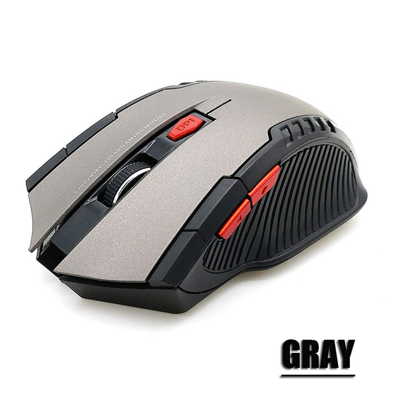New 2.4G 6 Key Chuột không dây trò chơi chuột 1600DPI USB Receiver chơi game Bluetooth Chuột quang cho máy tính xách tay máy tính PC gamer LOL
