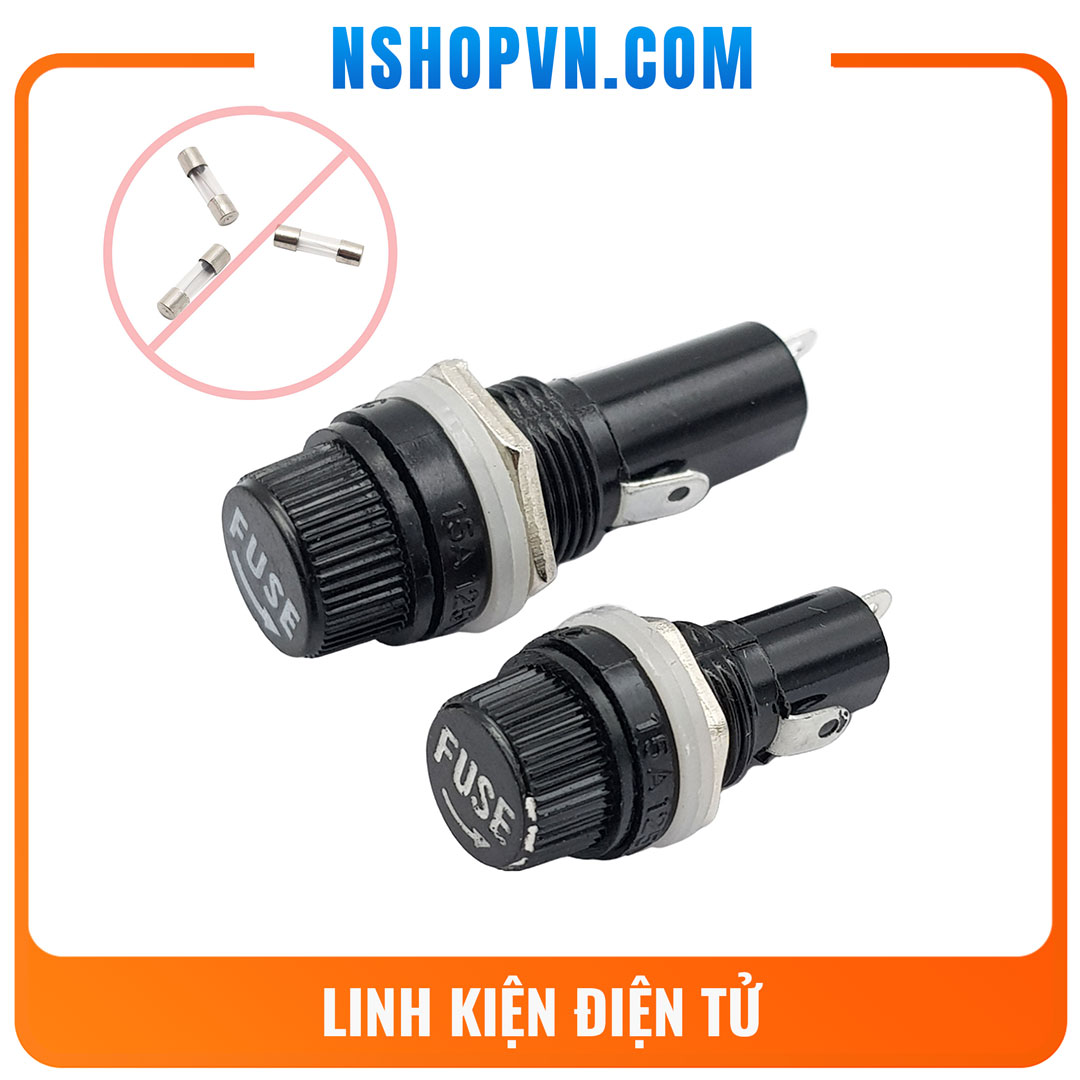 Đế cầu chì ống Fuse (chưa gồm cầu chì)