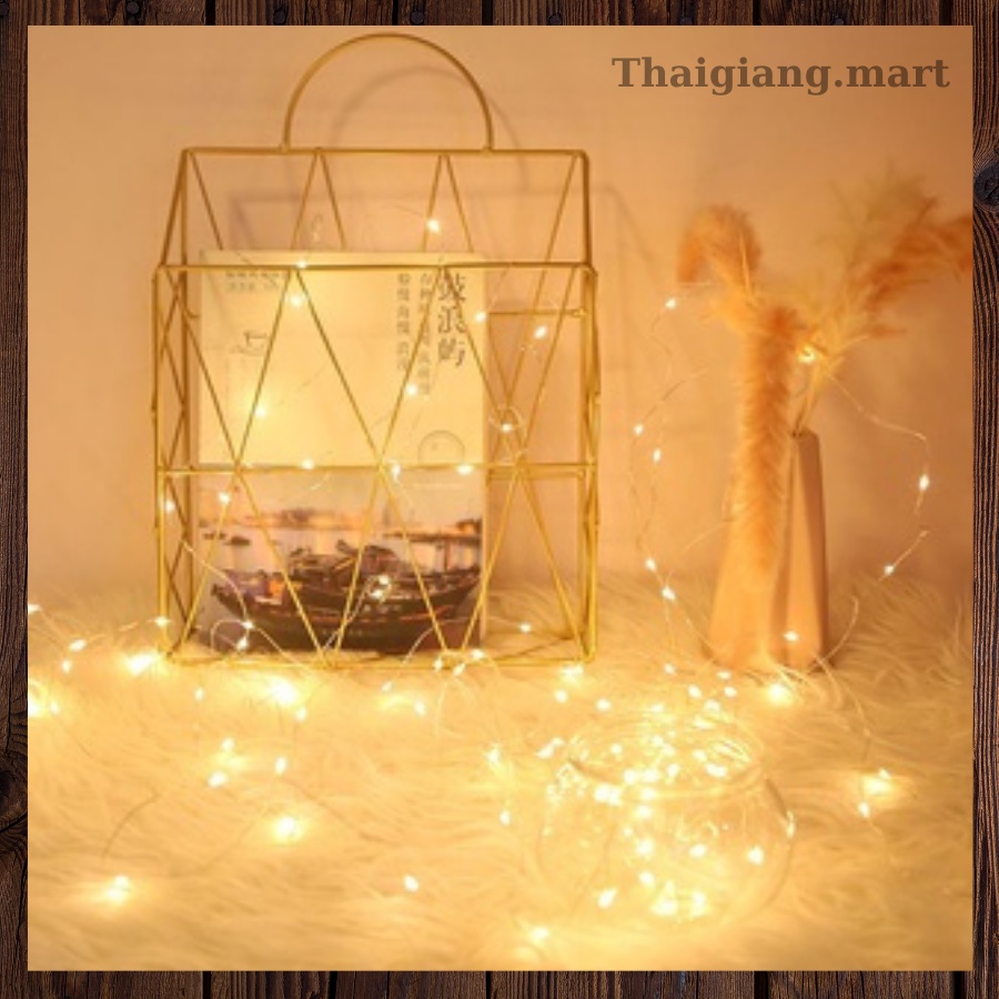 Dây đèn led trang trí có sẵn pin dài 1m-2m