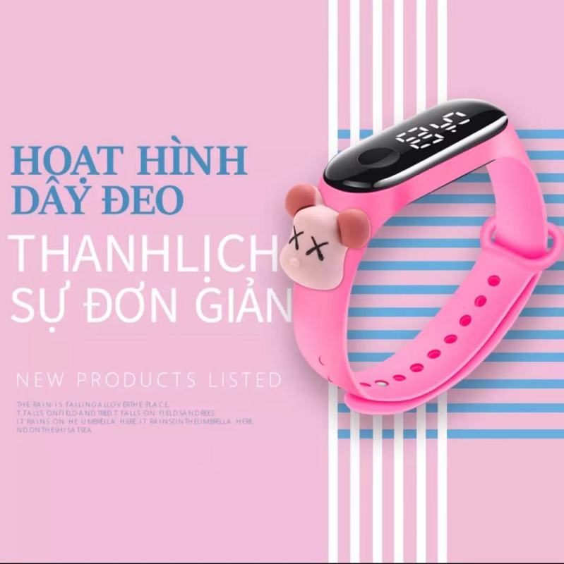 Nơi bán Childrens Multifunctional Led Luminous Calendar Wristwatch Boys Girls Student Waterproof Sports Wristband