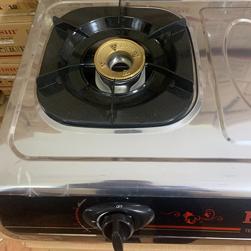 Điếu inox + Đầu Đốt sen chia lửa bếp gas chén đồng - -