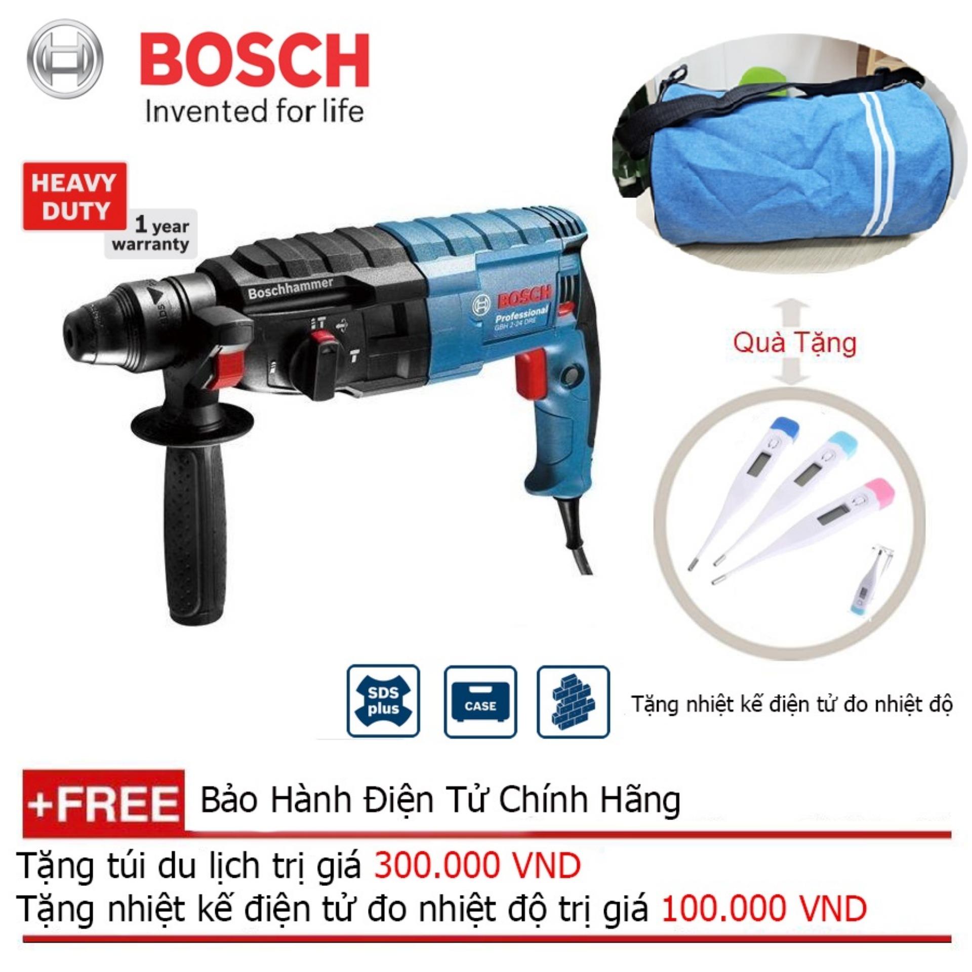 Máy khoan búa Bosch GBH 2-24 DRE + Quà tặng balo du lịch