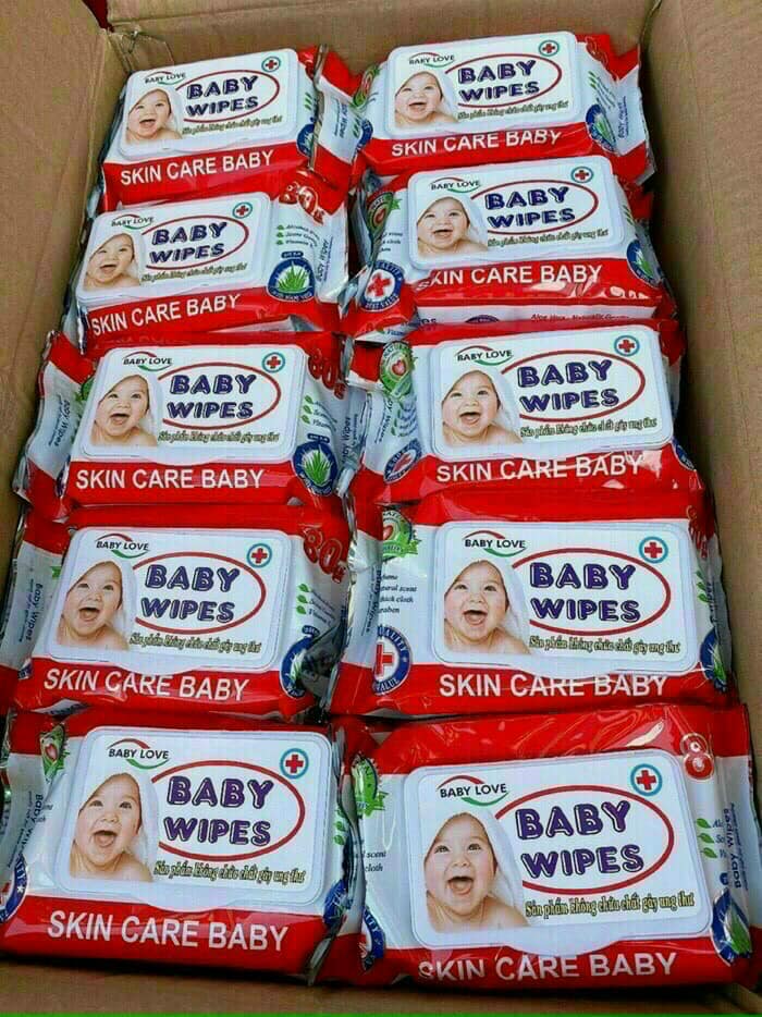 KHĂN GIẤY ƯỚT  BABBY WIPES CHO BÉ