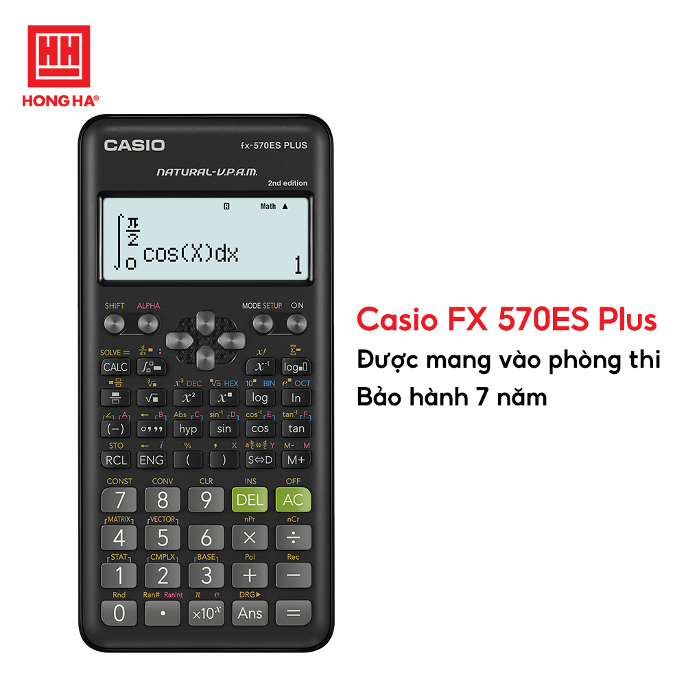 Máy tính Casio FX-570ES Plus chính hãng dành cho học sinh cấp 2, cấp 3