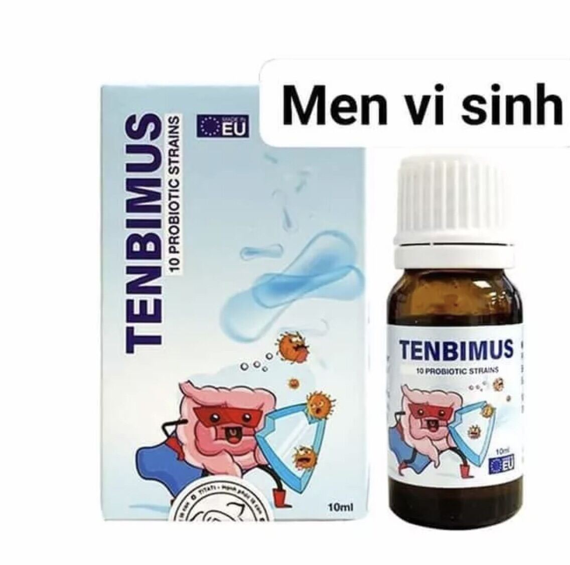 [Hoàn Tiền 6%] (+ QUÀ TẶNG CHO BÉ) Men vi sinh 10 chủng TENBIMUS