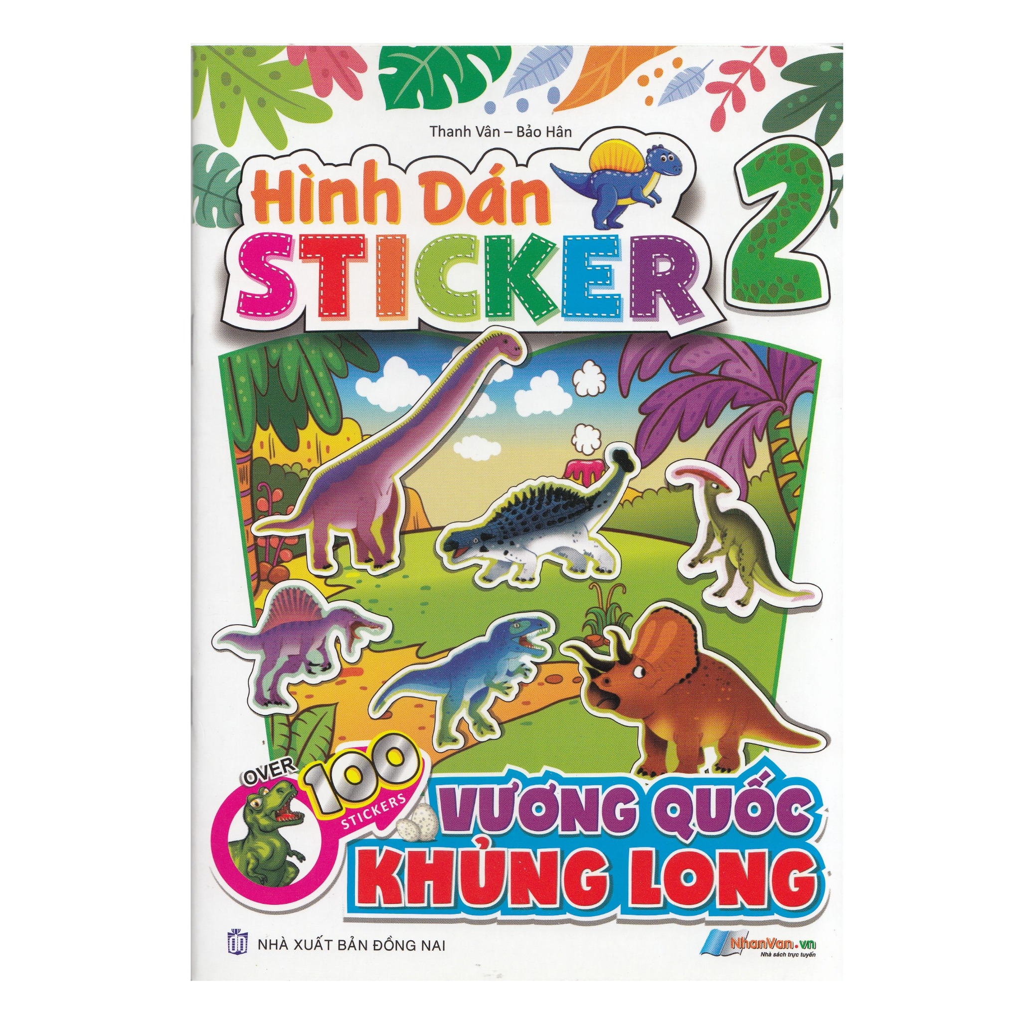 Hình dán stickers - 100 stickers vương quốc khủng long - tập 2