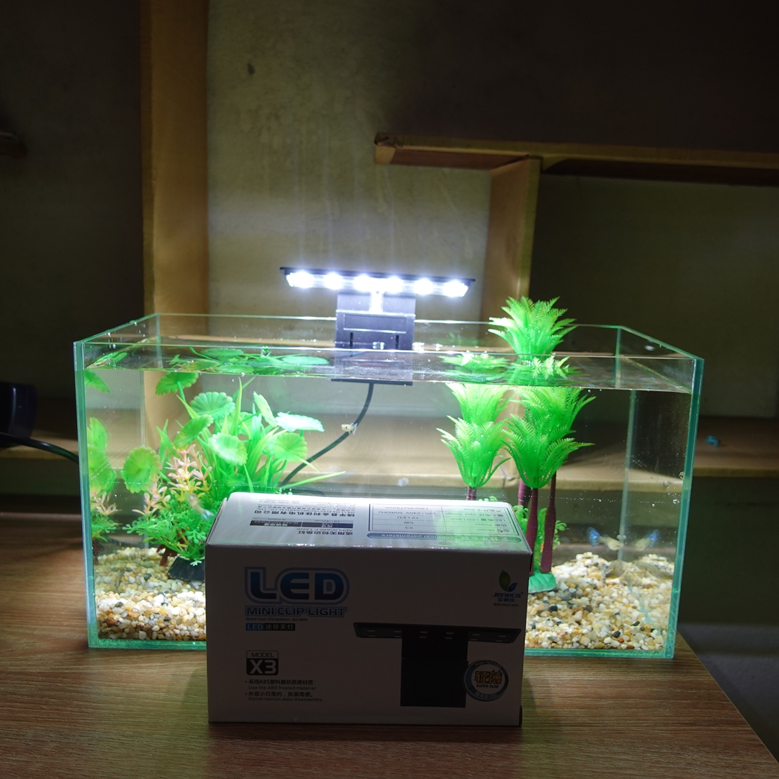 Đèn led thủy sinh Jeneca X3, đèn led 5W cho bể cá mini