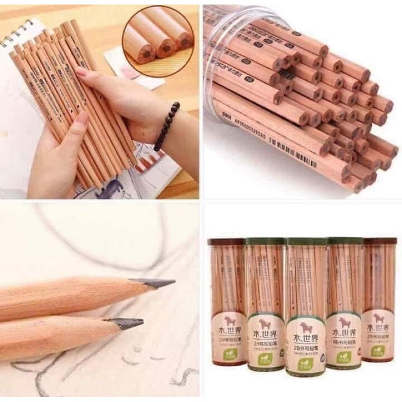 HỘP 50 CÂY BÚT CHÌ GỖ HB (CAM KẾT HÀNG LOẠI 1)