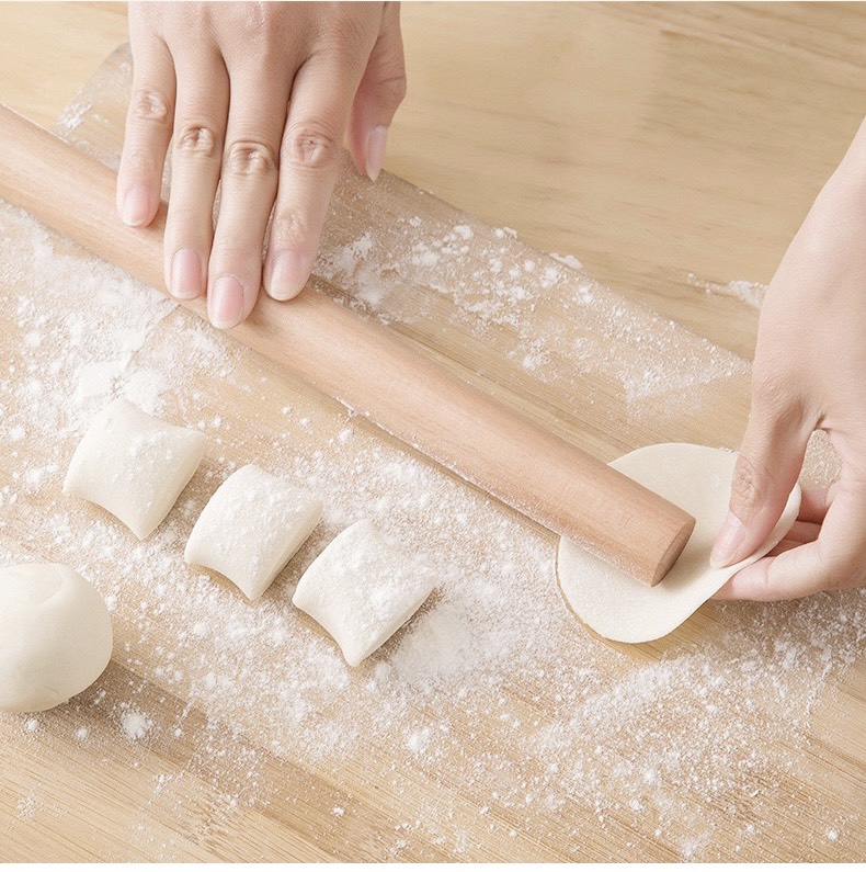 Cây lăn bột bánh bằng gỗ dài 28cm
