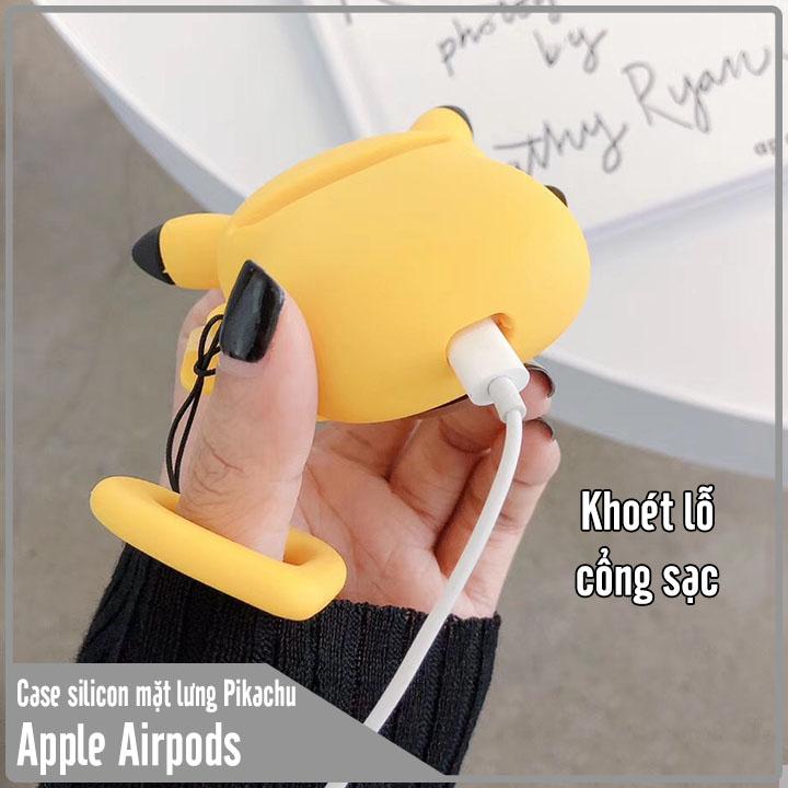 Case silicon cho tai nghe Airpods mẫu lưng Pikachu