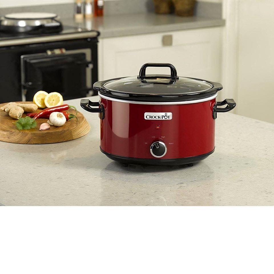 Nồi Nấu Chậm Crock Pot 3,5L, Đỏ