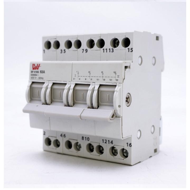 Át đảo chiều 3 pha 4 cực 63A LWR cầu dao đảo chiều - aptomat đảo chiều