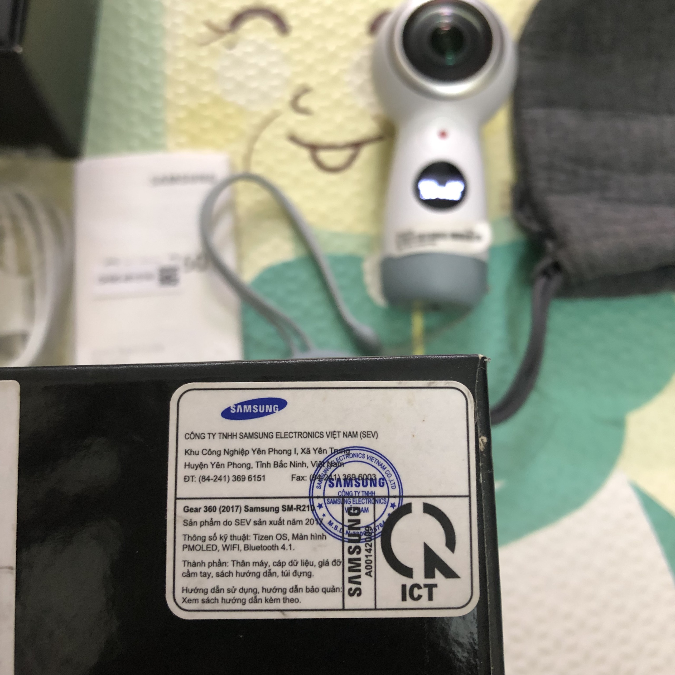 Samsung Gear 360 2017 DM (SM-R210) - Full box 98%
