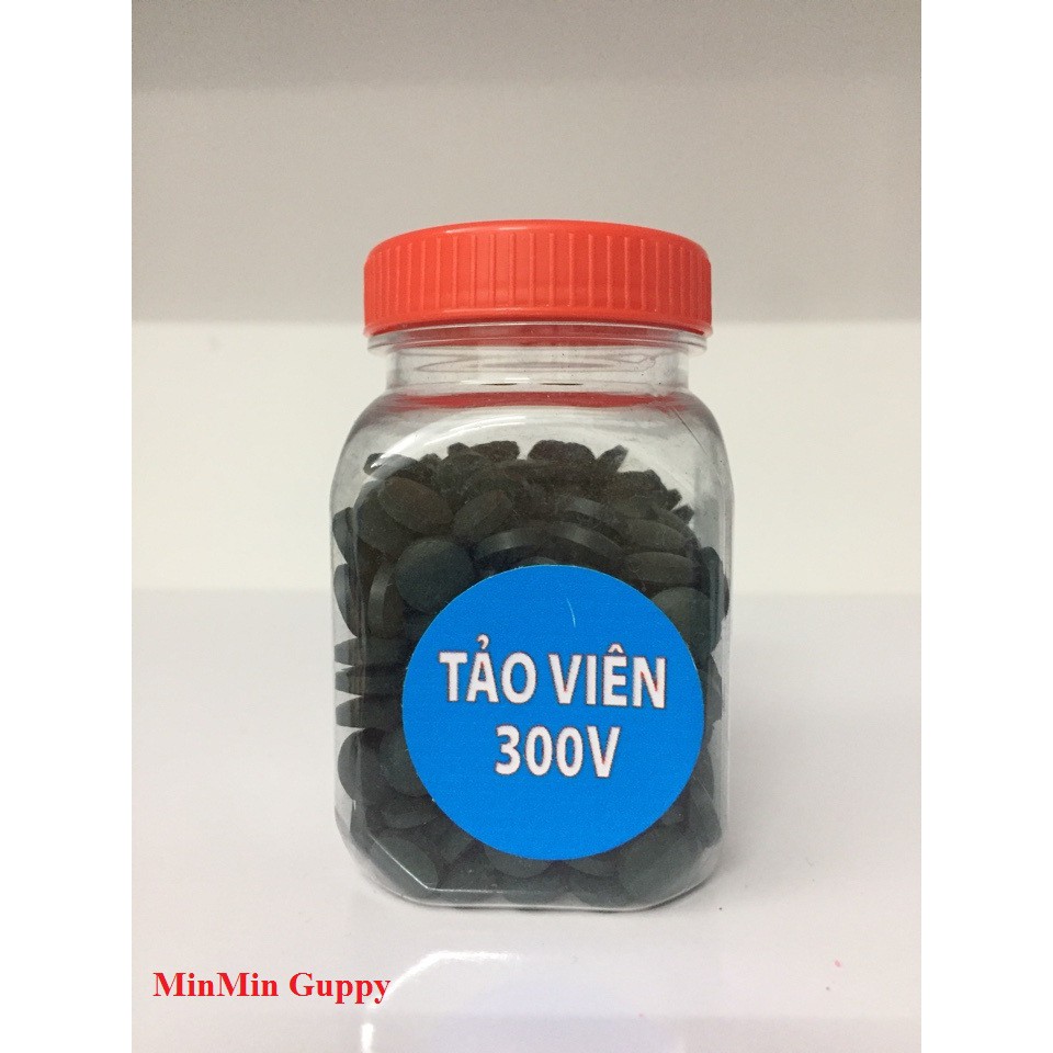 Viên tảo cao cấp 1 hộp 300 viên - tảo viên thức ăn nuôi artemia cá tép cảnh