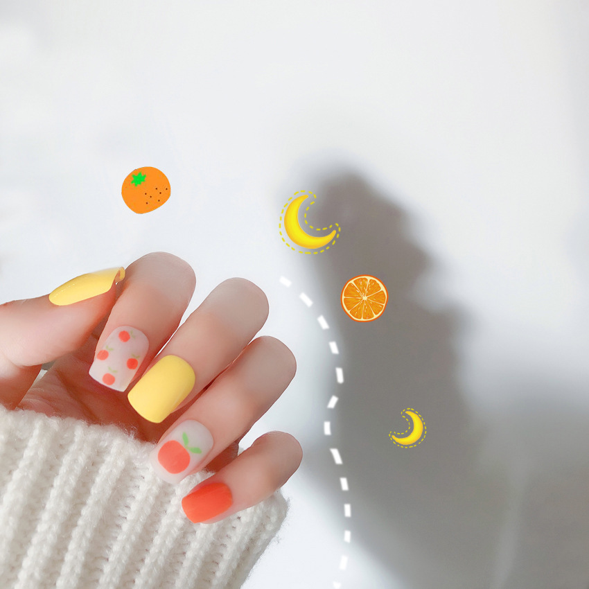 [HCM]Set 24 móng tay giả kèm keo dán móng - UniLabel