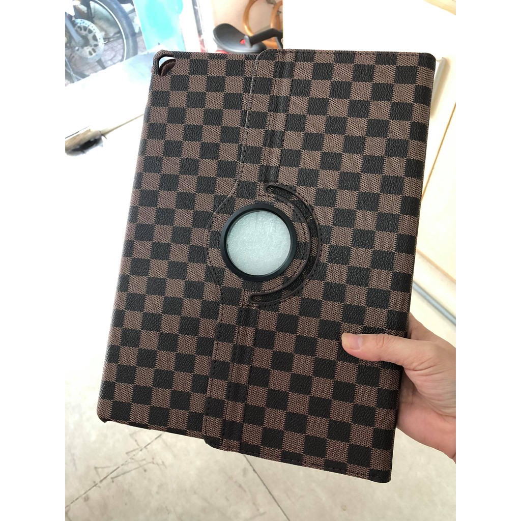 Bao Da iPad Pro 12.9 2017 Xoay 360 Độ Ca Rô Cao Cấp