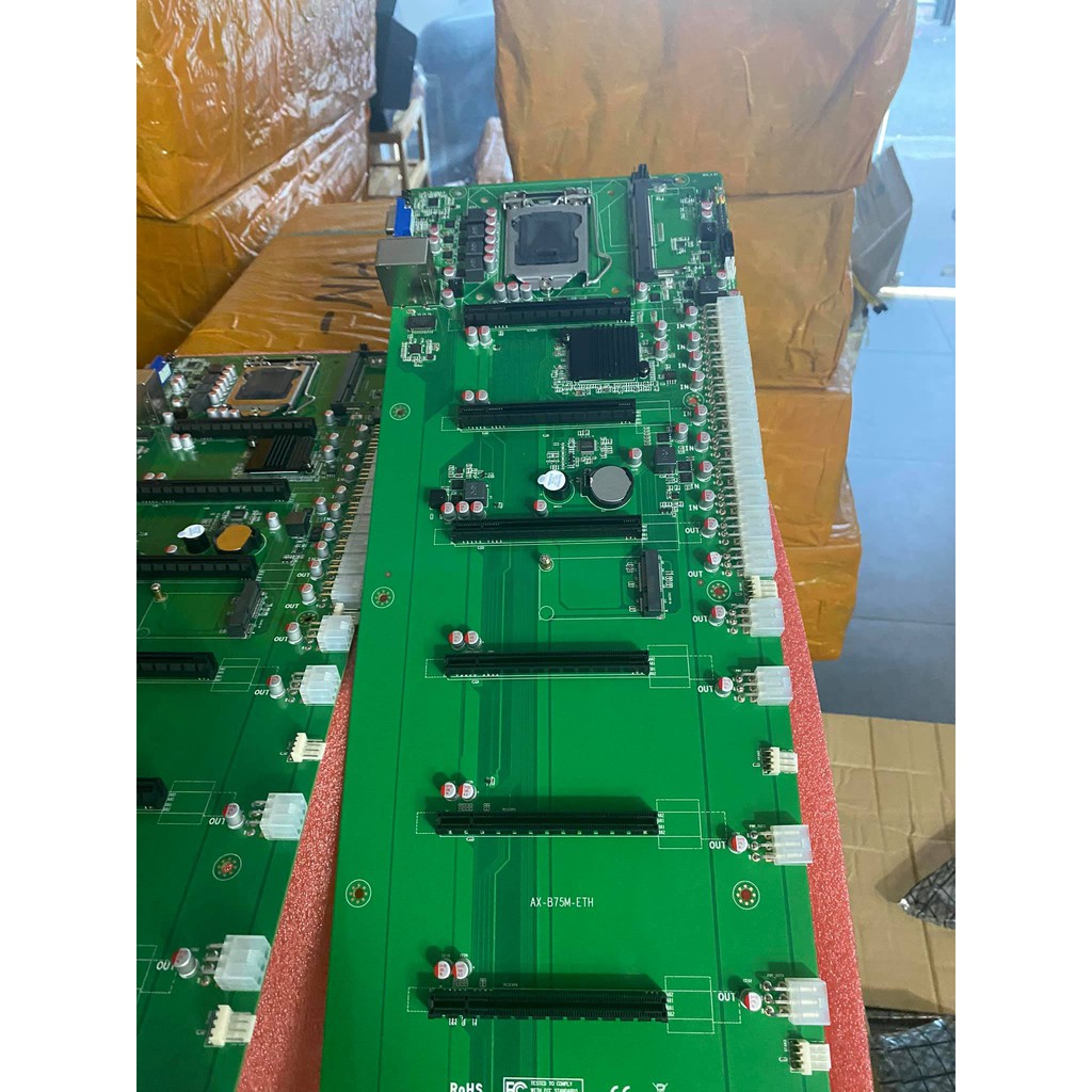 Main liền chân B75-ETH, B85 mining BTC,ETH...Main trâu cày 8 chân_TOXIC PC