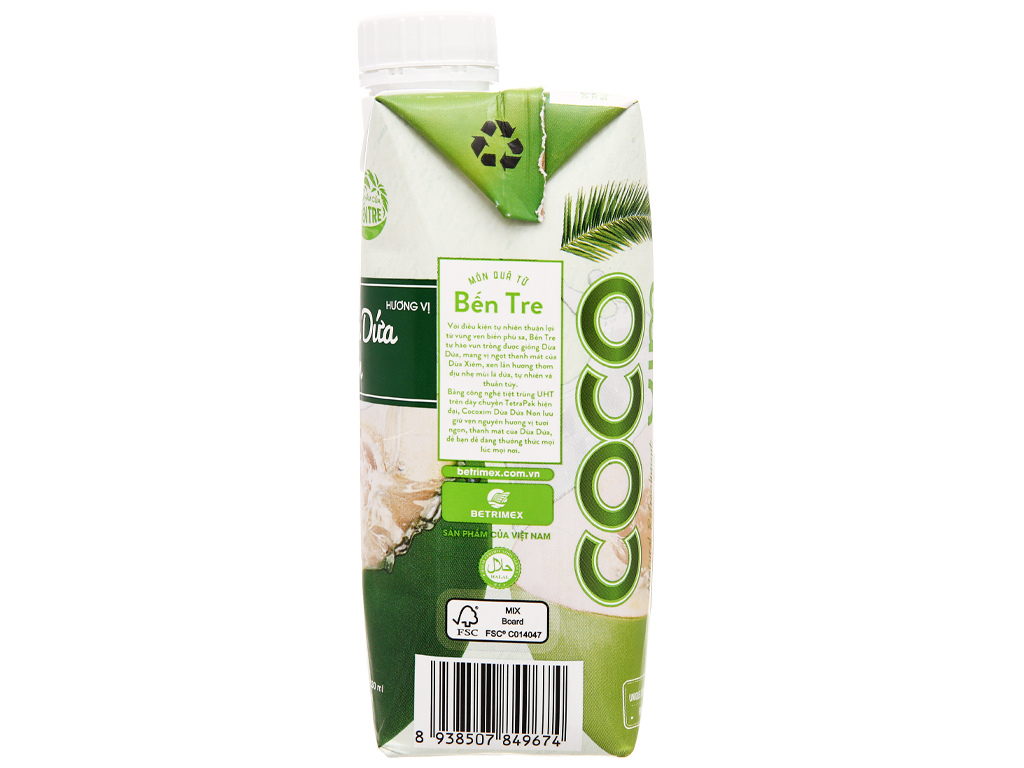 Combo 12 hộp Nước Dừa Dứa Non Cocoxim  330ml