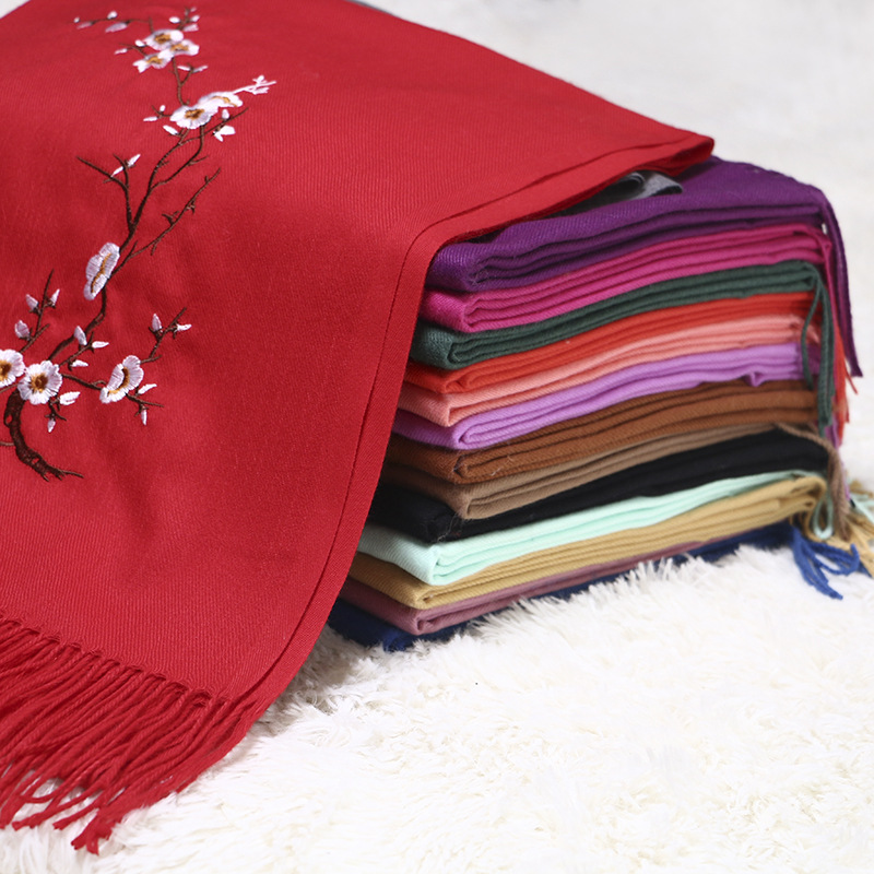Khăn choàng nữ Cashmere Chất Len Dệt Mịn Thu Đông