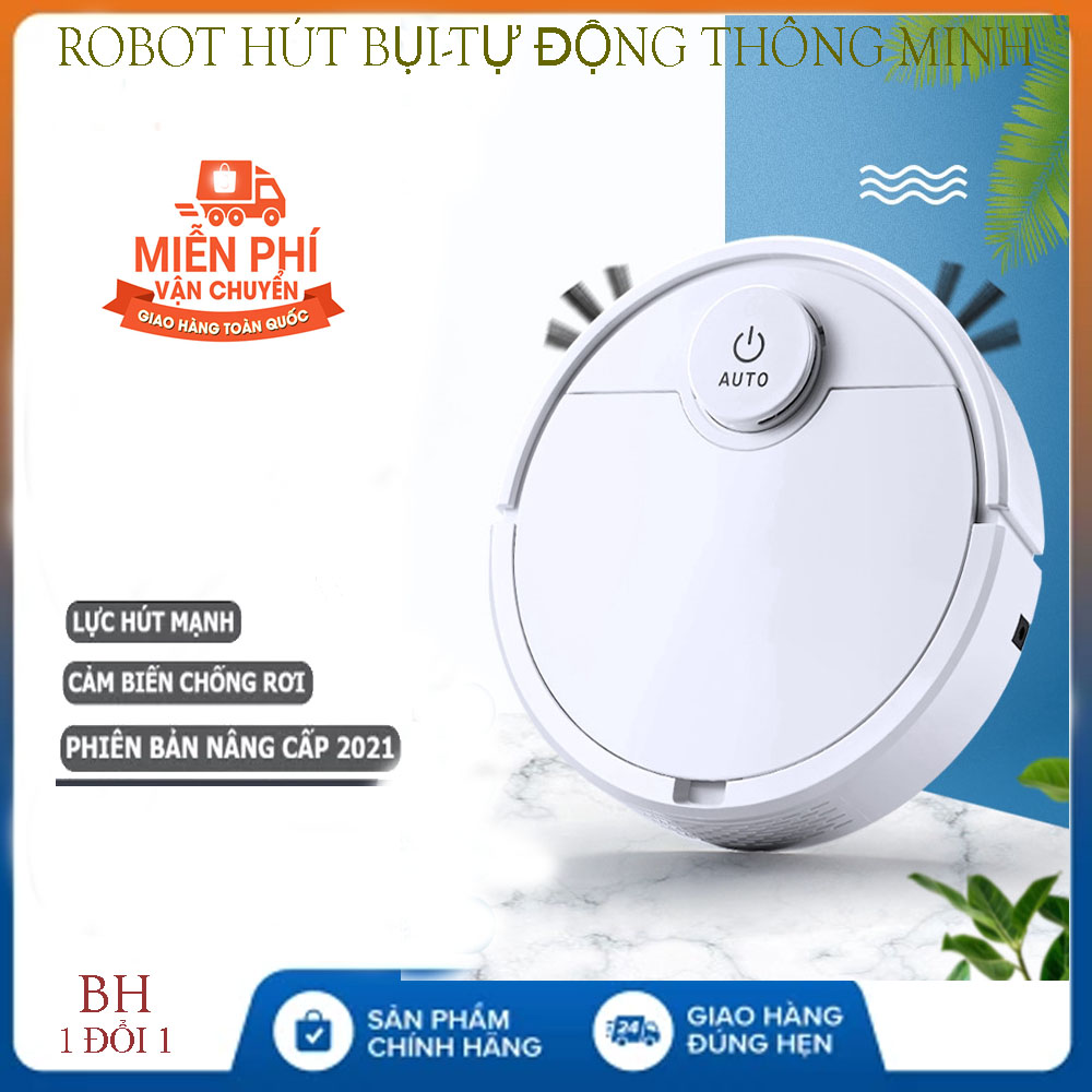 ROBOT Lau Nhà, ROBOR Hút Bụi Thông Minh,Tự Động Lau Hút Bui Trên Sàn Nhà. Với Thiết Kế Sang Trọng, Hiện Đại, Vận Hành Êm Ái, Không Gây Tiếng Ôn, Giá SỐC( -50%) BH 1 ĐỔI 1