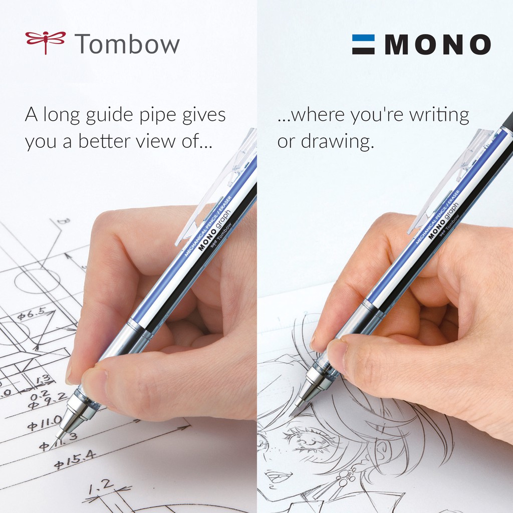Bút chì bấm Tombow Mono Graph Shaker Nhật Bản