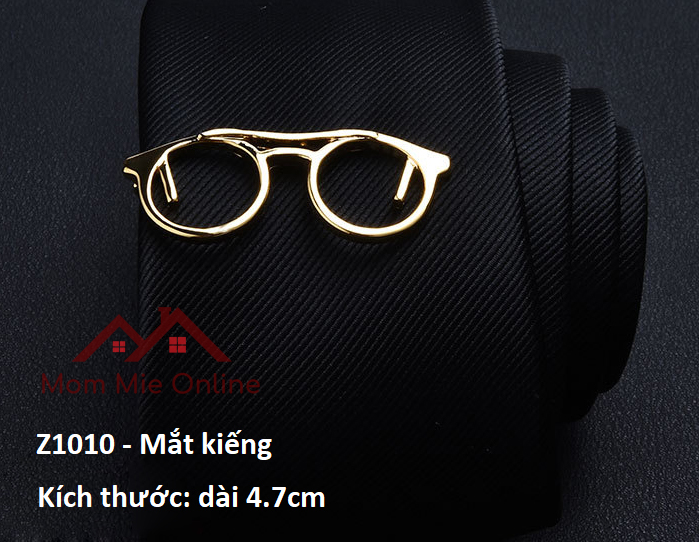 [HCM] Kẹp cà vạt mẫu hình độc đáo màu vàng, kẹp cà vạt hình mắt kính, mỏ neo, lông vũ, cây kéo - RK04 - Z101
