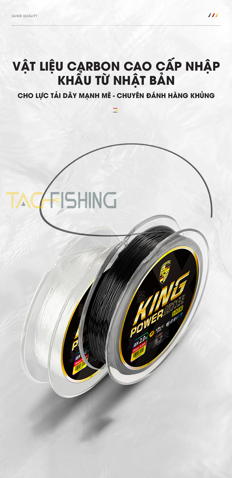 Cước trục Săn hàng Guide KING POWER 100M