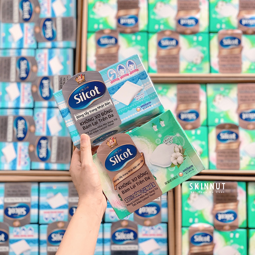 Bông tẩy trang Nhật Bản Silcot (66 miếng/82 miếng)