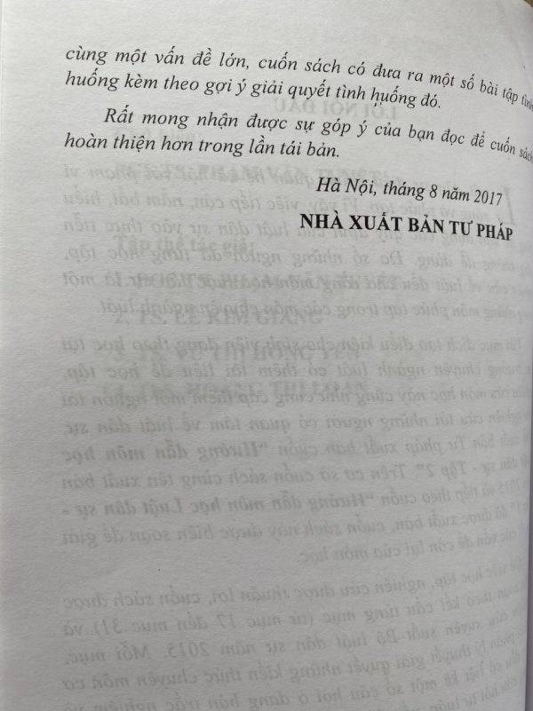 Hướng Dẫn Môn Học Luật Dân Sự Tập  1 và Tập 2
