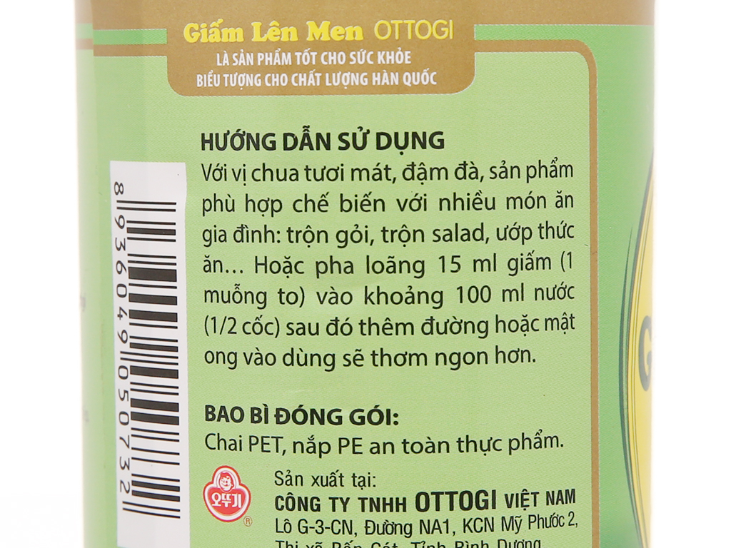 Giấm lên men Ottogi 450ml