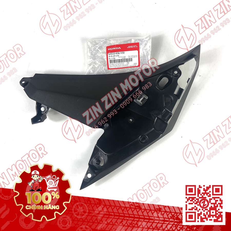 Plastic sand ốp in wing flaps, tangent bửng in winner x v2 2019 +, rs150 v3 left right 64520-k56-v50, 64510-k56-v50 genuine