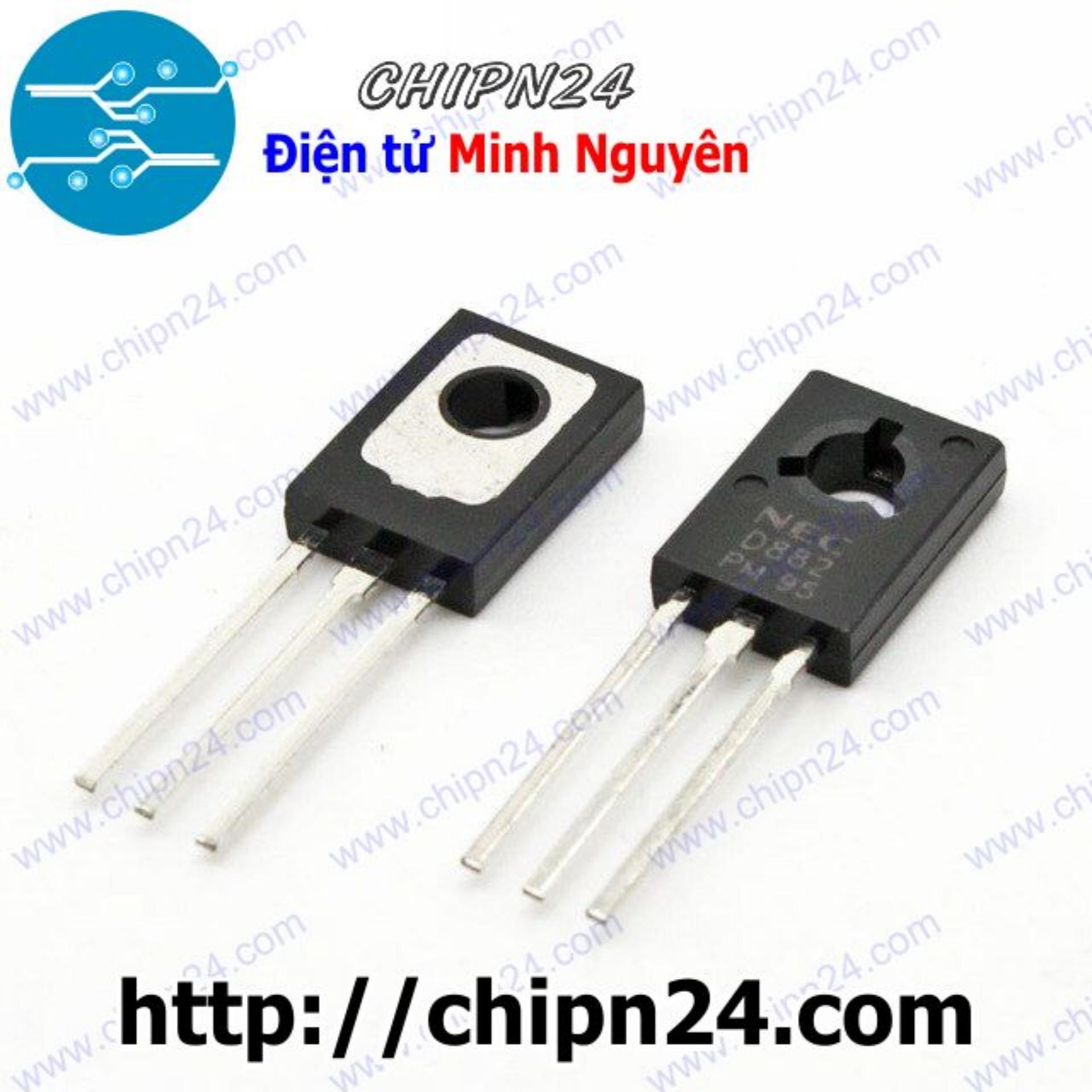 [10 con] (KT1) Transistor D882 TO-126 NPN 3A 40V (2SD882 882)