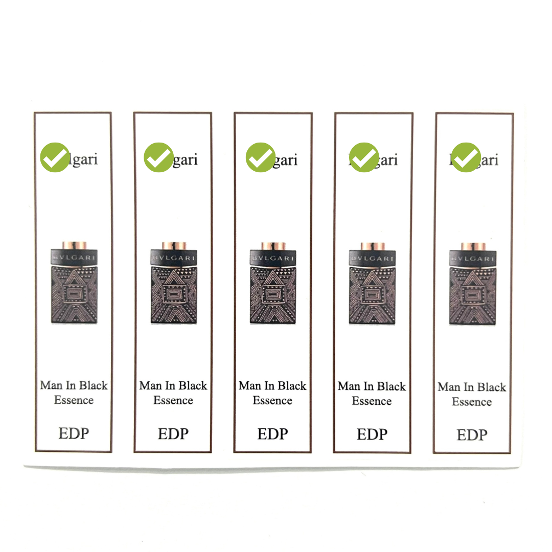 [HCMC] combo 10 PCs bylgari perfume bottle sticker for full series bottle